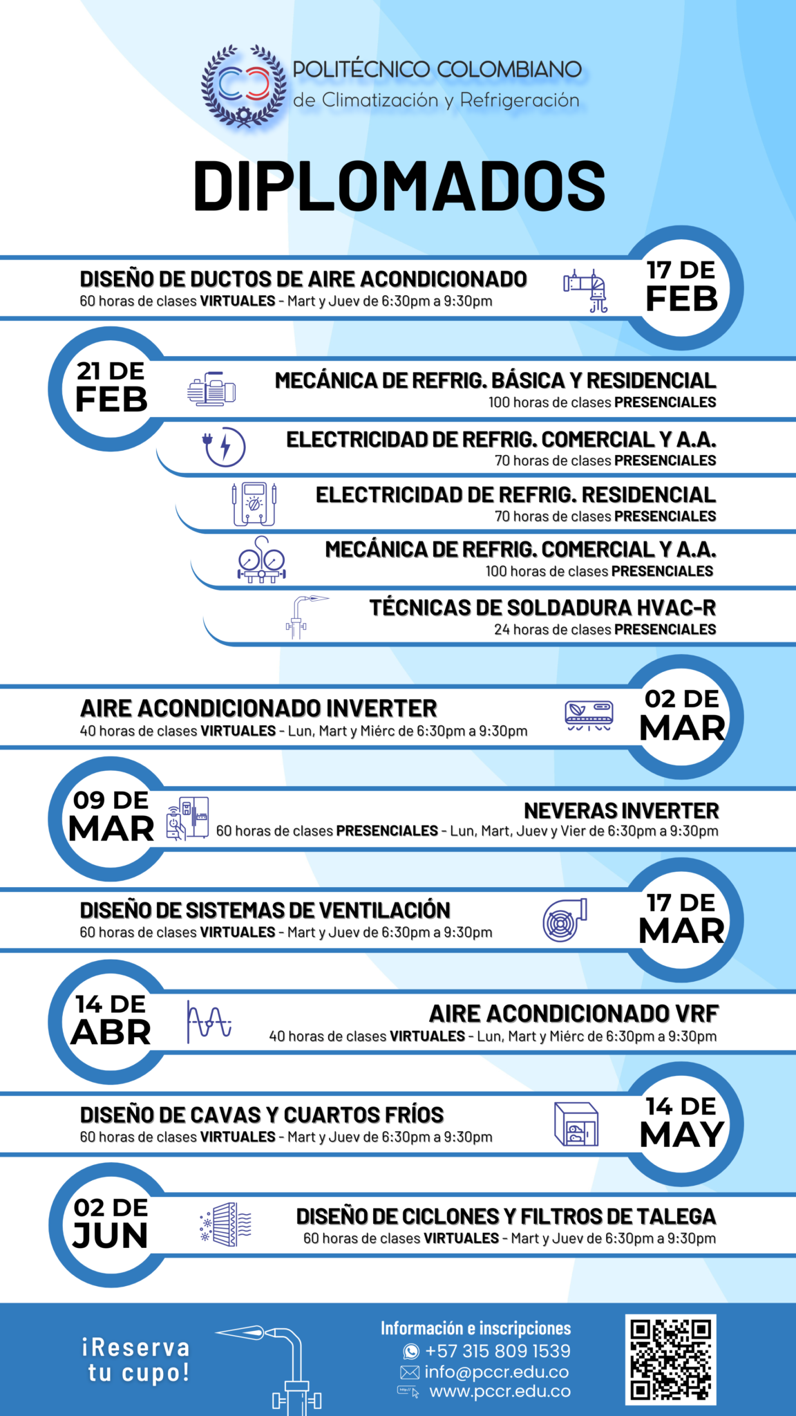 Calendario diplomados 2026S1